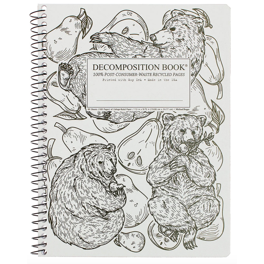 Michael Roger Press, Decomp Book, 9"x7", Pear Bears